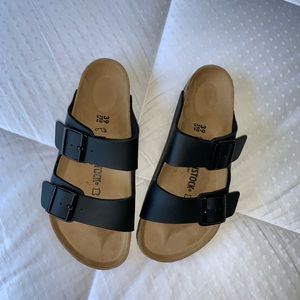 BRAND NEW black Birkenstocks